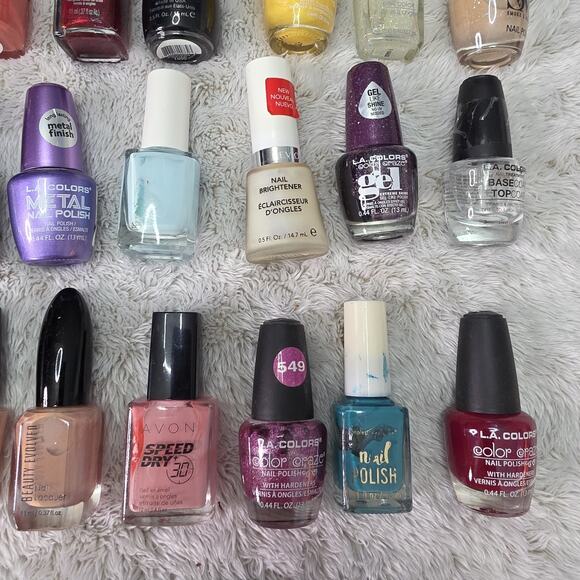 Lot of 40 Assorted Nail Polishes Gel, Glitter, Metallic, Matte Shades - Picture 13 of 16
